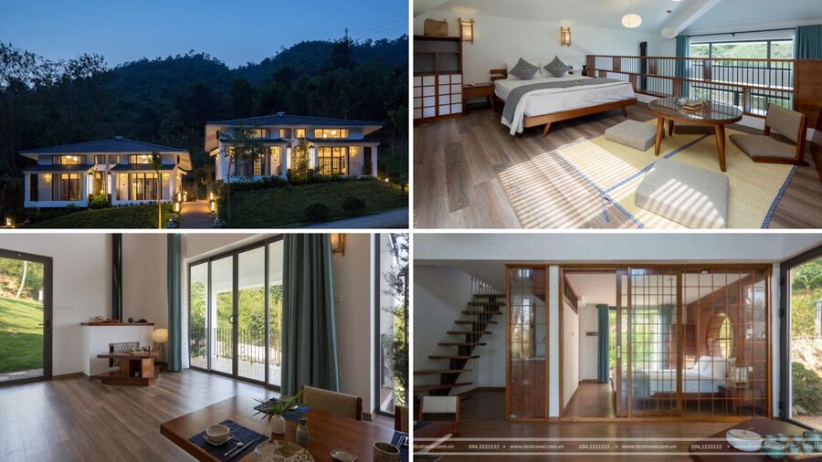 Top 23 Biệt thự villa Hòa Bình Mai Châu view núi đẹp có hồ bơi cho thuê