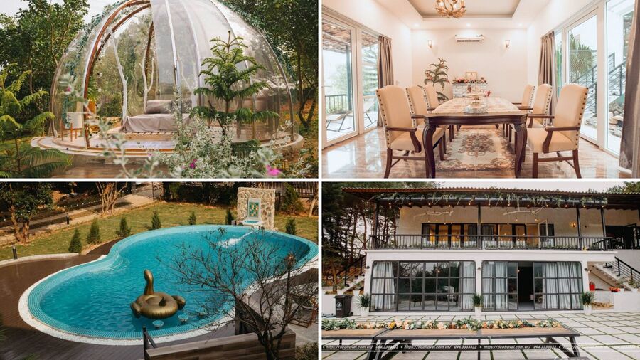 Top 22 Biệt thự villa Sóc Sơn có bể bơi view đẹp cho thuê nguyên căn