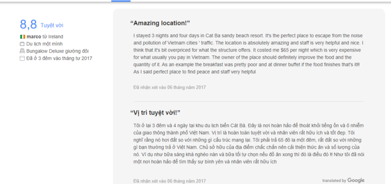 Sandy Beach Resort Cát Bà - Chốn thanh bình giữa "thiên đường" Lan Hạ