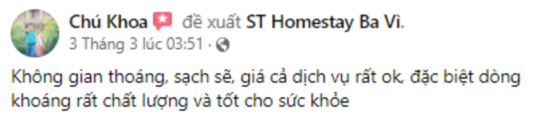 ST Homestay Ba Vì - Vùng trời bao la giữa mây núi Hà Thành