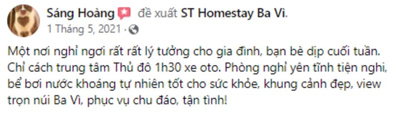 ST Homestay Ba Vì - Vùng trời bao la giữa mây núi Hà Thành