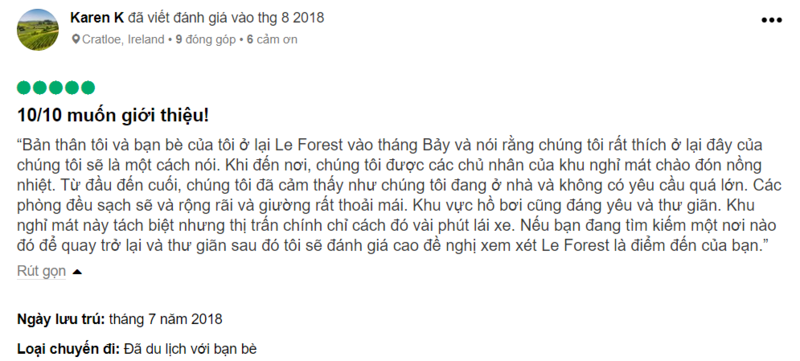 Le Forest Resort - Vườn xanh nhiệt đới giữa lòng đảo Ngọc