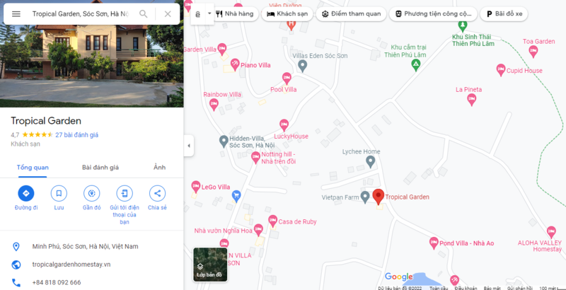 Tropical House Sóc Sơn - Nơi lưu trú miền nhiệt đới lý tưởng, thơ mộng