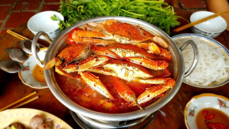 chợ hải sản Hồ Tràm 