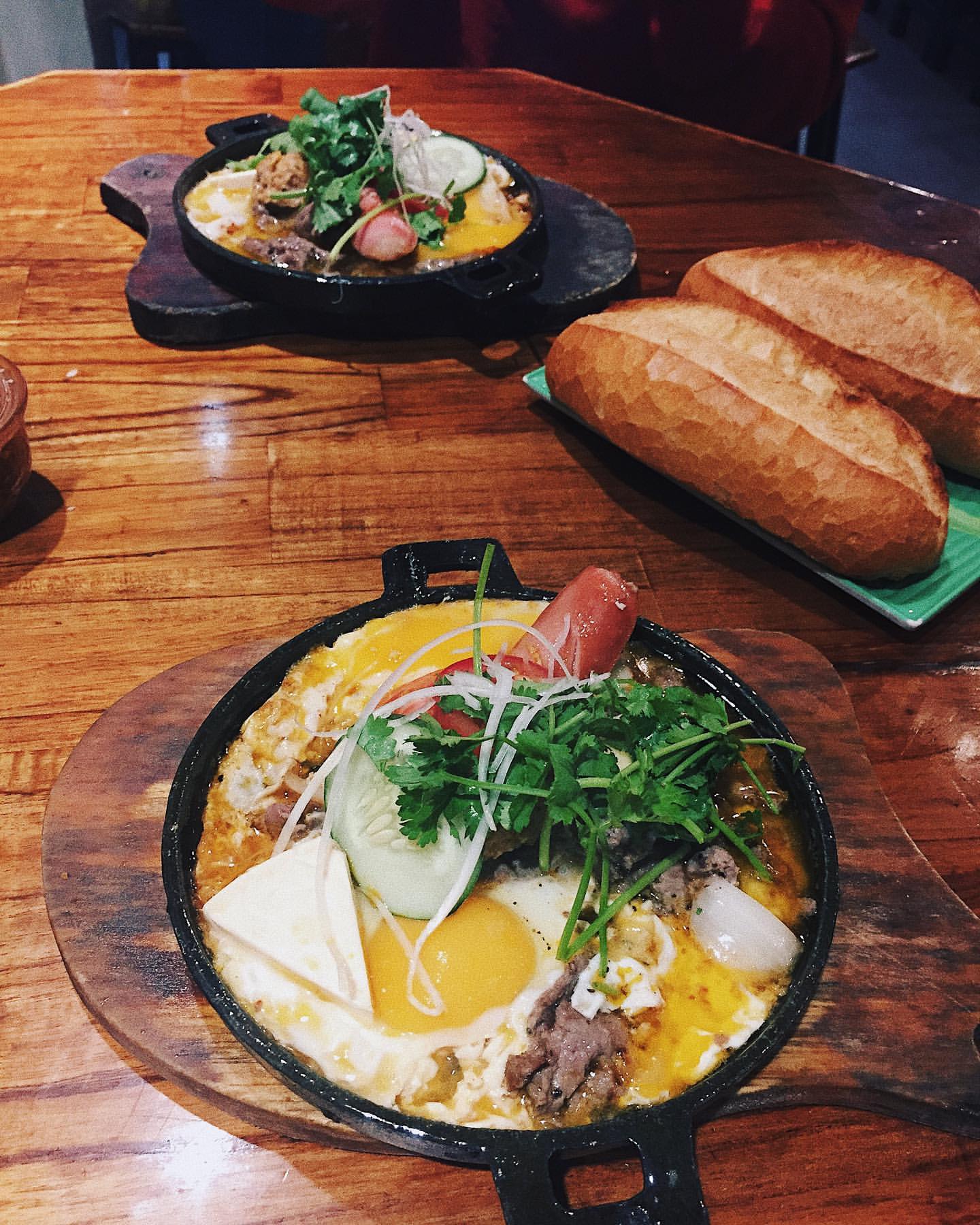 bánh mì chảo Đà Lạt