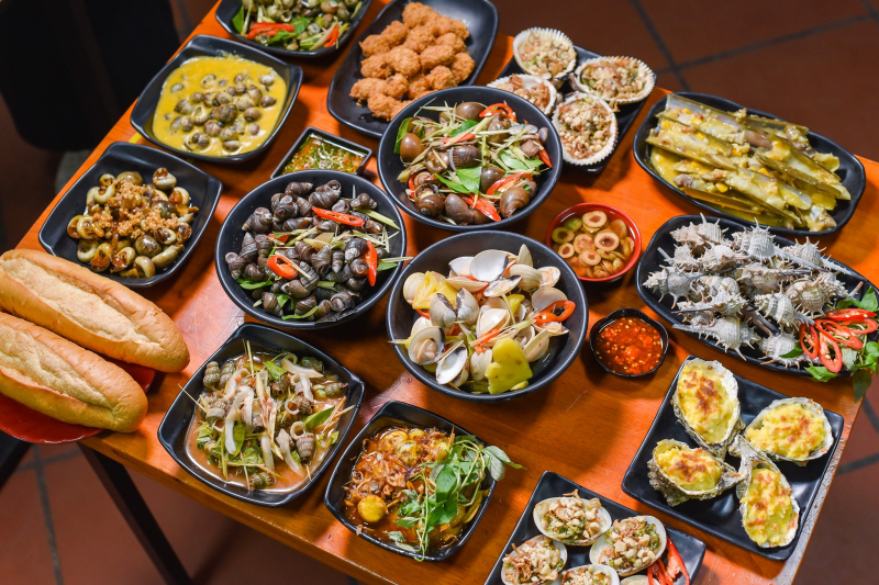 quán ốc ngon Hà Nội