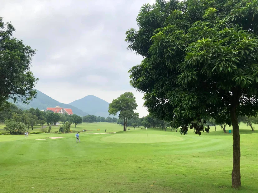 sân golf tam đảo