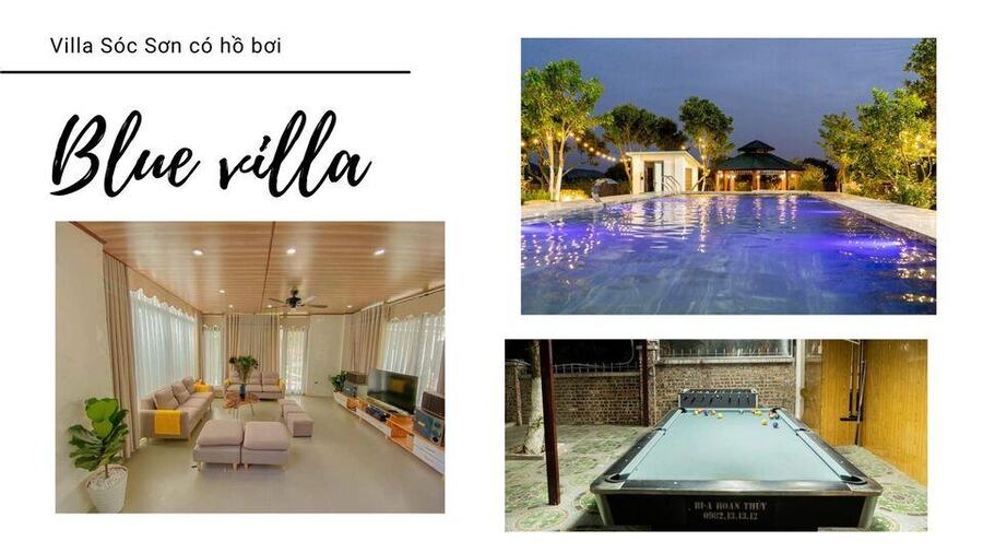 Top 22 Biệt thự villa Sóc Sơn có bể bơi view đẹp cho thuê nguyên căn