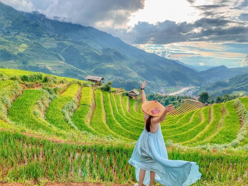 Ngắm nhìn khung cảnh đẹp như tranh của ruộng bậc thang ở Sapa
