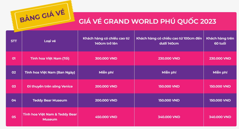 Phú Quốc Grand World - Trải nghiệm cuộc sống muôn màu
