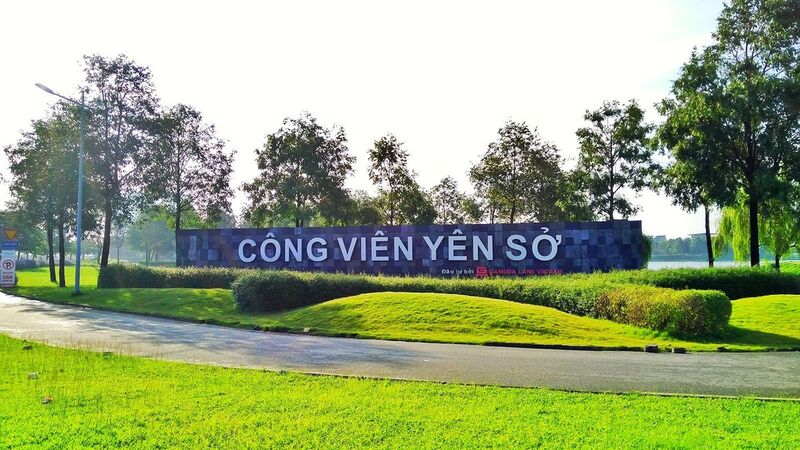 Công viên Yên Sở - Công viên xanh đẹp nhất thành phố
