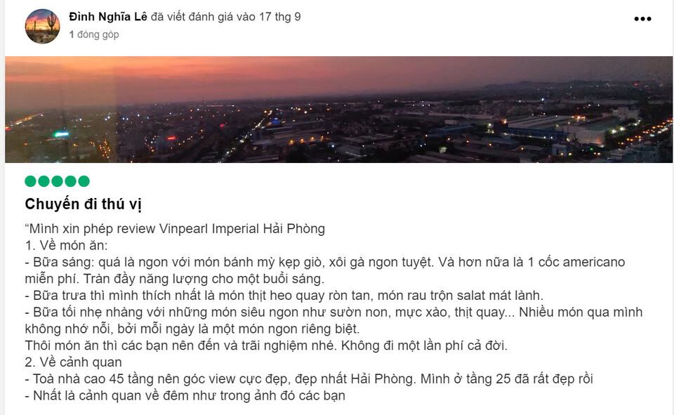 [Review] Vinpearl Hải Phòng bảng giá chi tiết và bí kíp đặt phòng tốt nhất